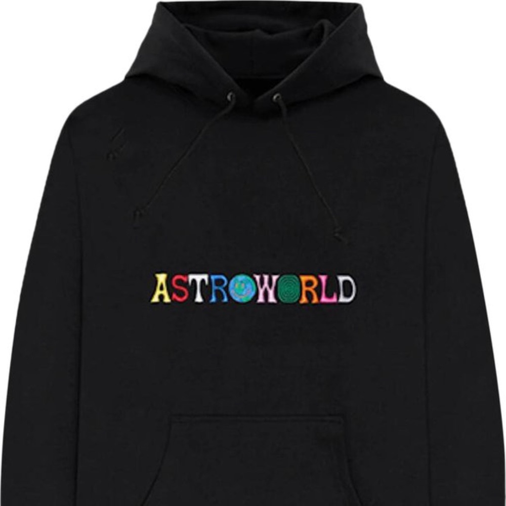 Cactus Jack by Travis Scott Astroworld Logo Hoodie 'Black'